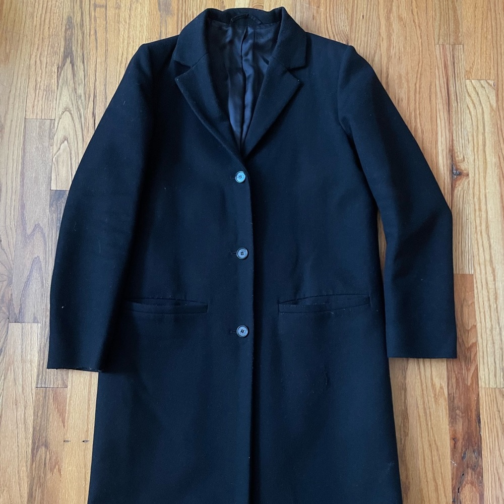 COS Button Down Wool Blazer Coat Jacket Black Sz Women’s 6 (fits like an S)